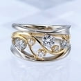 thumbnail image 2 of European And American New Two-tone Classic Irregular Size Diamond Ring Women's Ring, 2 of 6