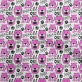 thumbnail image 1 of oneOone Velvet Fuschia Pink Fabric Kids Animal Sewing Craft Projects Fabric Prints By Yard 58 Inch Wide, 1 of 4