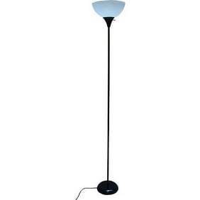 Mainstays 71 Iron Scroll Floor Lamp Black Finish Walmart Com Walmart Com