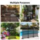 thumbnail image 2 of Privacidad y Decoración - Pantalla Metálica de 3 Paneles para Interior y Exterior - Divisor Independiente de Acero Negro - Resistente y Versátil - Perfecto para Jardín, Balcón, Patio o Habitación, 2 of 7