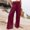 Wine, variant on Drovellove Women's Loose Wide Leg Pants, High Waisted Straight Leg Casual Pants with Elastic Waistband - Soft Cotton Linen Blend for Beach Vacation, Weekend Brunch, or Relaxed Office Wear