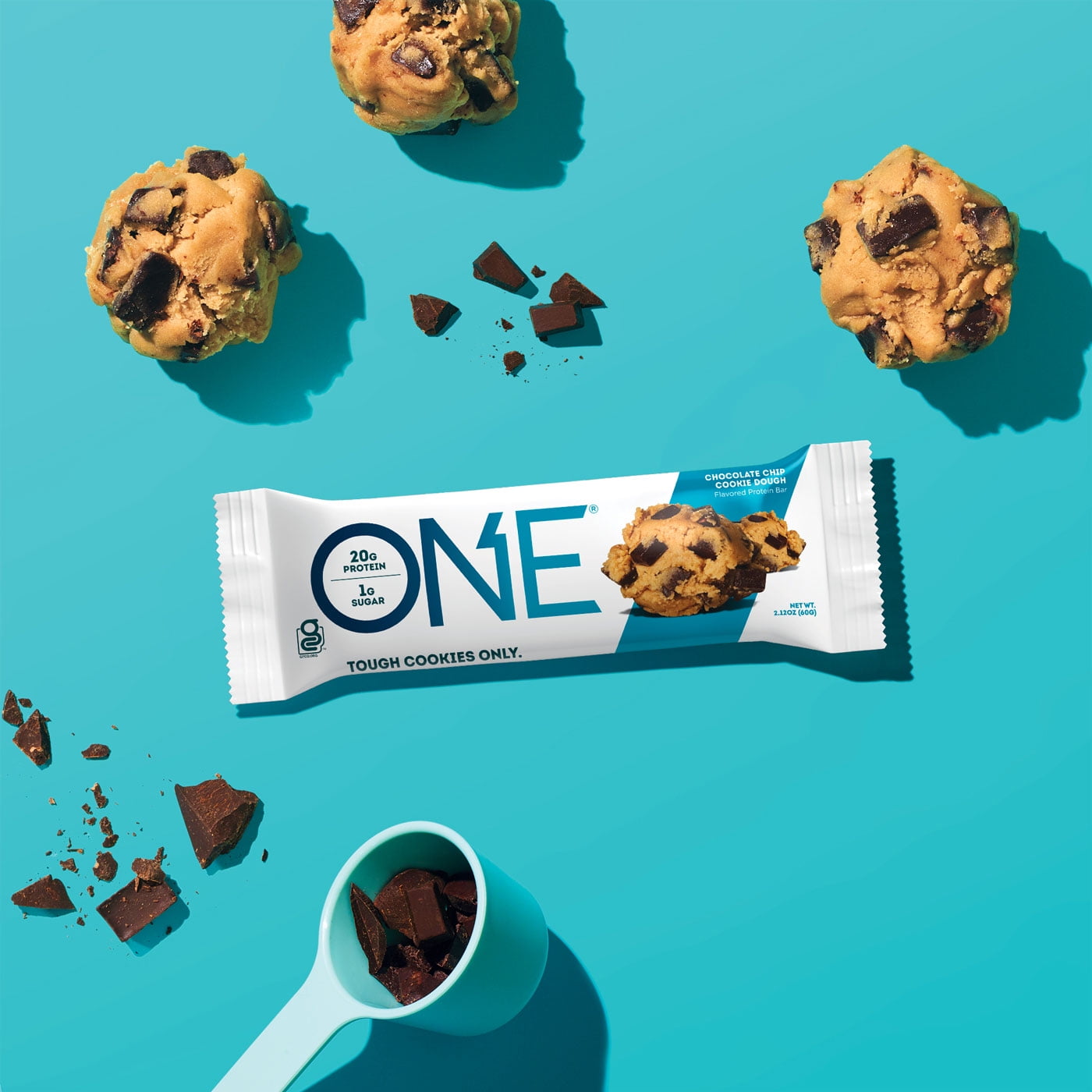 ONE Brands Protein Bar, Chocolate Chip Cookie Dough, 20g Protein, 12 Count