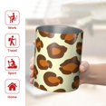 thumbnail image 5 of 12oz Coffee Tumblers Cream and Brown Of Leopard Print Stainless Steel Vacuum Insulated Travel Tumbler Coffee Cups Mug with Lid and Straw with Cleaning Brush for Cold & Hot Drinks, 5 of 5