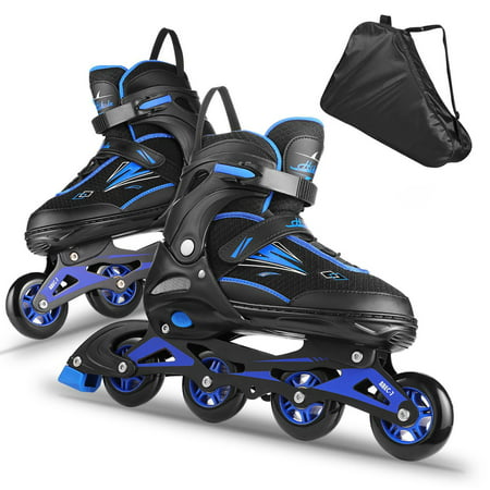 Adjustable Inline Roller Skates for Adults, Unisex High-top 4 Wheel Roller Skates Inline Skates , Outdoor Roller Skates for Girls and Boys, Men and Women HFON