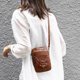 thumbnail image 4 of Bolso de hombro de PU suave Ehuebsd con cremallera color marrón, 4 of 9