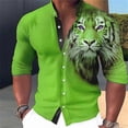 thumbnail image 1 of Camisa de solapa con botones y manga larga para hombre, moda urbana retro de verano, diseños de diseñador para hombre, ropa cómoda, 1 of 6
