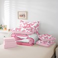 thumbnail image 6 of Castle Fairy Boys Girls Cute Bowtie Letter Monogrammed A Twin Bedding Sets 7-Piece,Cartoon Bow Bowknot Bedding Comforter Set Microfiber,Dreamy Princess Breathable Sheet Sets,Breathable Home Decor, 6 of 8
