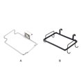 thumbnail image 4 of Cateissary Soporte para bolsas de basura, soporte para bolsas, estante de almacenamiento resistente para ahorrar espacio, puertas de cocina, Organizadores de utensilios de cocina, 4 of 6