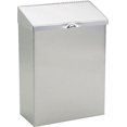 Feminine Hygiene Waste Receptacle, 11.6" x 8.3" x 4.5", Stainless Steel