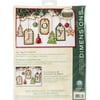 Joy Tag Ornaments Counted Cross Stitch Kit-5" High 14 Count Set Of 9, Pk 1