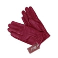 thumbnail image 3 of BadPiggies Winter PU Leather Gloves for Women, Waterproof Driving Dress Gloves with Fleece Lined Thermal Warm (Red), 3 of 6