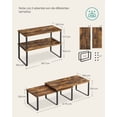 thumbnail image 5 of SONGMICS Estante para Especias, Juego de 2, Organizador de Armario, Estante de Almacenamiento de Cocina Extensible, Especiero de Metal y Madera de Ingeniería, Negro Tinta y Marrón Rústico, 5 of 5