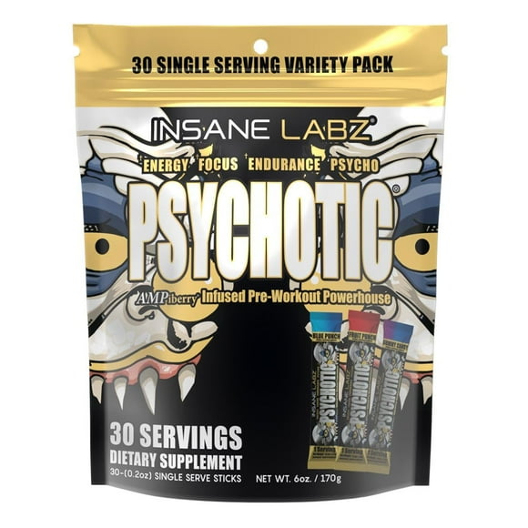Polvo Pre-Entreno Insane Labz Psychotic Gold 30 Porciones