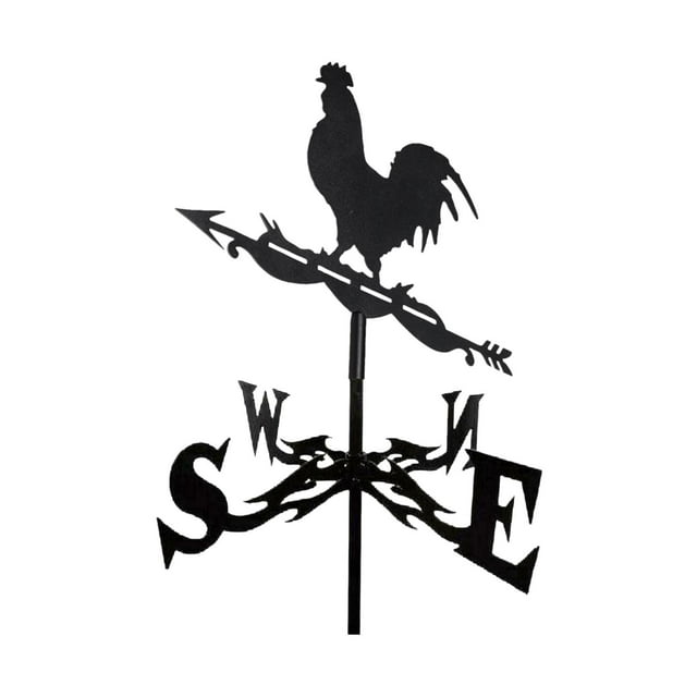 jinwen Retro Metal Weathervane Weather Vane Wind Direction Indicator