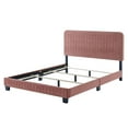 thumbnail image 4 of Tufted Platform Bed Frame, Queen Size, Velvet, Pink, Modern Contemporary Urban Design, Bedroom Master Guest Suite, 4 of 8