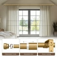 thumbnail image 2 of Yokila Modern Curtain Rod for Windows 16 to 88 Inches 1" Diameter Decorative Heavy Duty Window Curtain Rod Adjustable with Solid Finials for Living Room Bedroom Kitchen Outdoor, Decor, Gold, 2 of 14