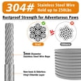 thumbnail image 5 of X XBEN Dog Tie Out Cable for Large Dogs, 15ft Heavy Duty Dog Cable Chain Up to 250lbs, Reflective Dog Lead Leash for Outside, Yard, Camping, (Silver, 250lbs 15ft), 5 of 5