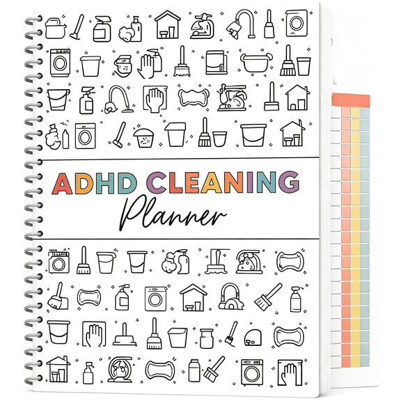 CCOCC Adhd Cleaning Planner for Adults-Undated Daily,Weekly&Monthly Cleaning Schedule&Checklist-Household Chores Organizer Notebook for Home Management,Routine Tracking Family Cleaning Tasks