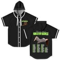 thumbnail image 2 of Hannah Berner None Of My Business Tour Hooded Baseball Jersey Short Sleeve Shirt Women Men Crewneck Tee, 2 of 3