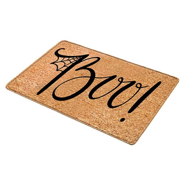 simhoa Halloween Door Mat Welcome Home Outdoor Entrance Doormat Carpet Boo 1