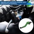 thumbnail image 3 of Palanca de freno y embrague corta larga para Kawasaki ZX7R/ZX7RR 1989-2003, palanca de manillar de motocicleta ajustable, aleación de aluminio, mango verde con extremo negro, 3 of 6