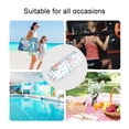 thumbnail image 5 of 2 Pack Wet Dry Bags,Blue Gingham Floral Design Waterproof Reusable Dual Zipper Bags for Swimwear, Gym Clothes, Toiletries, Baby Diapers, 5 of 8