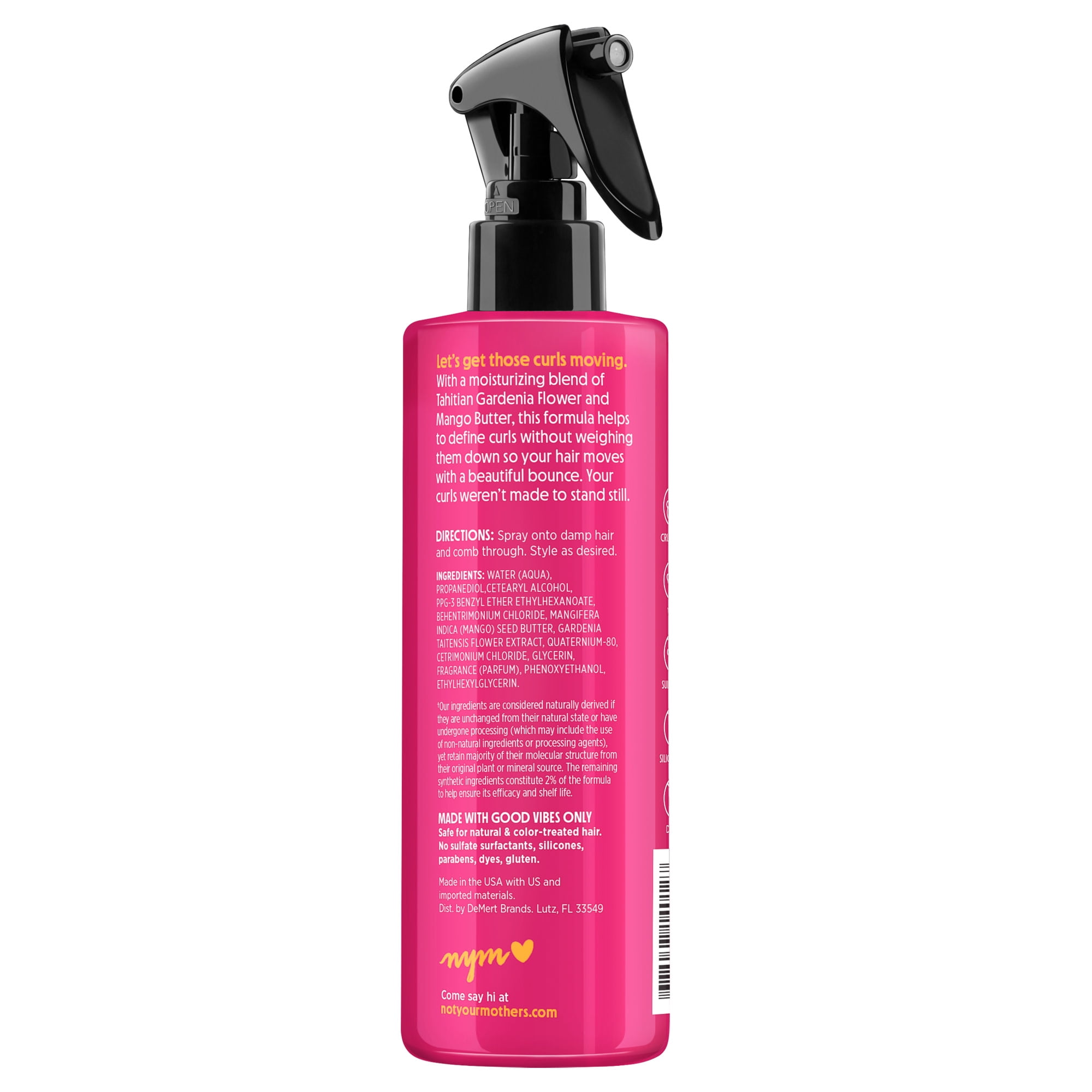 Not Your Mother's Naturals Tahitian Gardenia & Mango Butter Curl Definition Hair Detangler, 8 fl oz