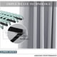 thumbnail image 5 of Cortinas para Ventana Cortina Opaca Cortina Térmica Doble con Pestañas Cortinas para Ventana Tejido De Poliéster Sólido para El Hogar Dormitorio, Gris Plata, 140 x 200 cm, 5 of 7