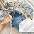 thumbnail image 4 of Twin XL Size Fitted Sheet Set - Coastal Crab 2 Piece Bedding Sets 16" Deep Pocket Fitted Sheet with 1 Pillowcases, Vintage Summer Beach Coral Ocean Brushed Microfiber Hotel Luxury Bed Sheets, 4 of 9