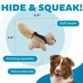 thumbnail image 4 of Outward Hound Squeakin’ Squirrels – 3‑Pack Plush Squeaky Dog Toys for Puppies, Small Dogs & Hide-A-Squirrel Replacements, 4 of 5