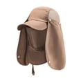 thumbnail image 2 of Summer Cooling Balaclava Hood Face Mask with Ear Loops Men Women Sun UV Protection Breathable Full Head Cover,Khaki Free Size, 2 of 9