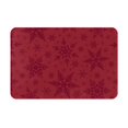 thumbnail image 1 of Bingfone Flocons de Neige Rouges de Noël pour Paillasson 16"x24 Pouces Entrée avant Antidérapant Profil Bas Lavable pour Entrée, 1 of 7