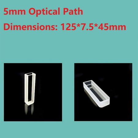 

1pc Glass cuvette suitable for 751/722 Spectrophotometer optical path 10mm-50mm