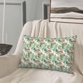 thumbnail image 5 of Zufioo Flamingo And Monstera Print Double-sided Plush Pillow Cover,Decorative Pillow Protector without Pillow Core, Suitable for Sofa, Bedroom, Car-14"x20", 5 of 6