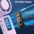 199 Speed Foldable Handheld Fan with Digital Display USB Rechargeable ...