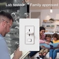 thumbnail image 4 of Interruptor regulador Lutron Skylark LED+ SCL-153P-WH 150W blanco, 4 of 9