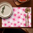 thumbnail image 5 of Pioneer Flower Floral Print Pattern Summer Placemats Table Placemats Set Of 4-Linen Kitchen Washable Placemats Table Mats 12x18 Inch Non-Slip Heat Resistant, 5 of 6