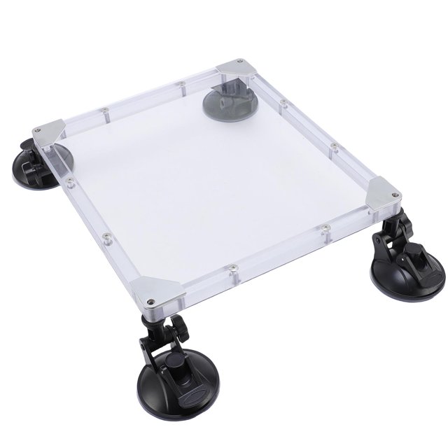 Support de Toit de Voiture Satellite, Ventouse Satellite Intégrée Installation Facile Stabilité avec Couverture Protectrice Transparente pour Camping