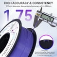 thumbnail image 3 of Epelay PLA Plus 3D Printer Filament, 1.75mm, 1kg Spool, Purple, Compatible with Most FDM Printers, 3 of 7