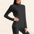thumbnail image 5 of RXMEKW Thermal Women Set, Ladies' Lightweight Solid Color Velvet Thermal Underwear Base Set, 5 of 5