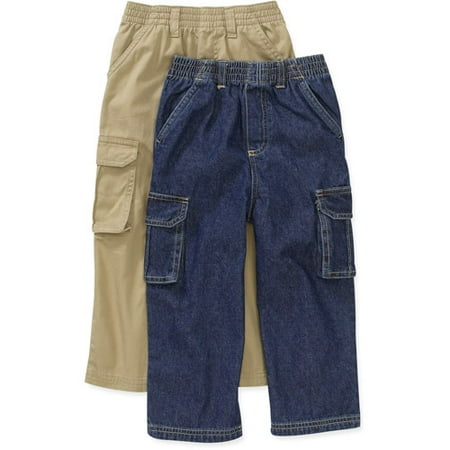 Garanimals Baby Boys' Cargo Pants, 2-Pack