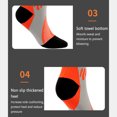 thumbnail image 3 of Chaussettes de Soccer Confortables Respirantes Anti-Humidité Bas de Soccer Tube Moyen Extensible Sport Extérieur Escalade Randonnée Orange Orange>L/TG, 3 of 8