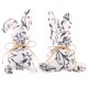 thumbnail image 5 of Decoraciones de Fiesta Azules Y Blancos Serie de Porcelana Azul Y Blanco Conejos de Tela Ornamentos Conejos de Pascua Suministros de Diseño de Fiesta de Vacaciones Decoraciones de Pascua para el Hogar, 5 of 6