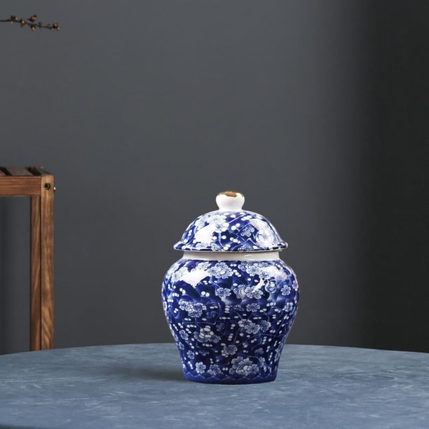 Recipiente de té con tapa hermética para té suelto, especias, café, té, , almacenamiento, tarro de jengibre de de cerámica perfecl tarro de jengibre