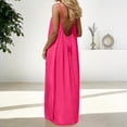 thumbnail image 4 of Women's Strap Backless Loose-fitting Resort Long Dress, 4 of 9