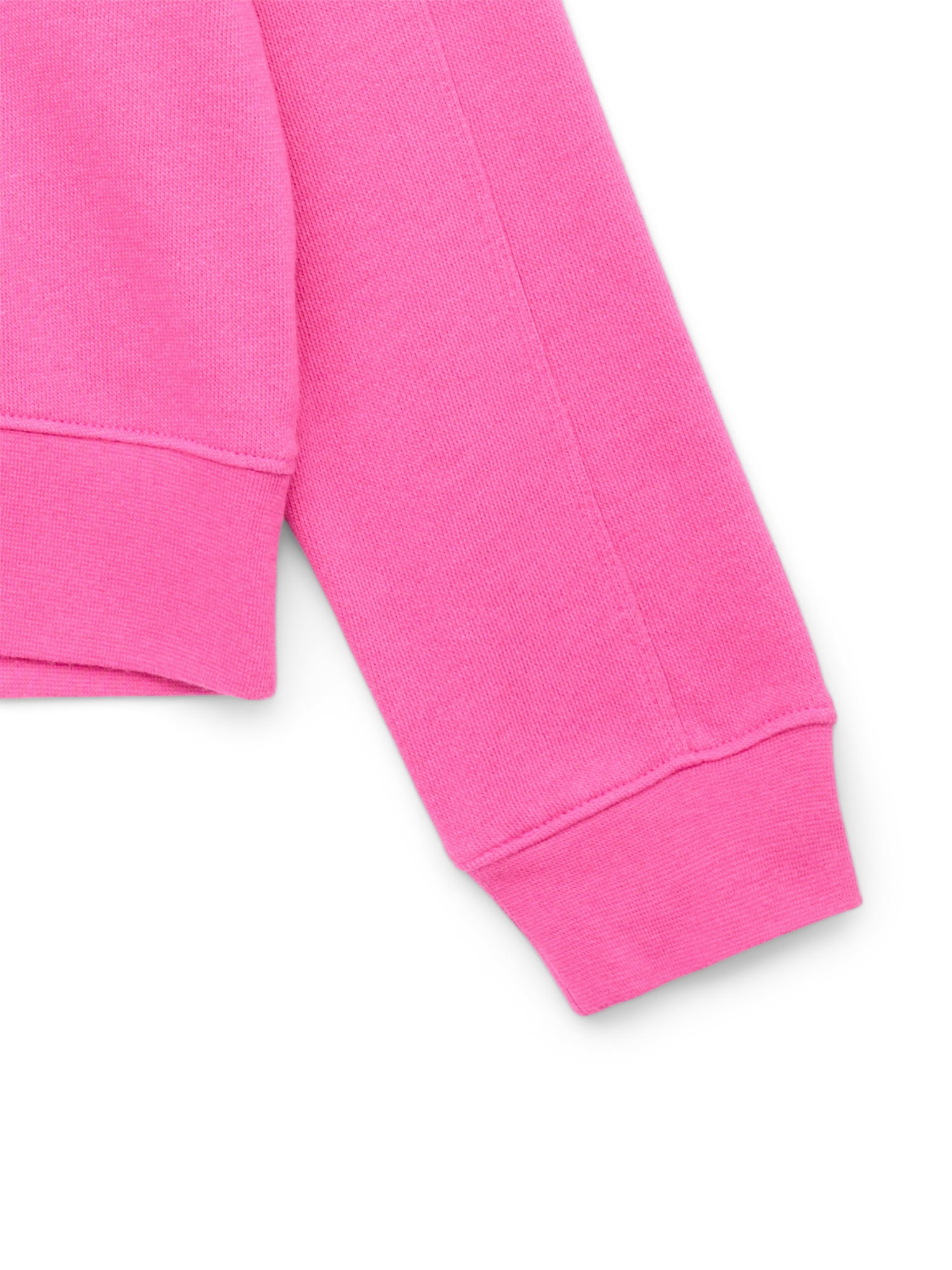 Athletic Works Girl's Active Core Fleece Crewneck Sweatshirt, Sizes 4-18 & Plus