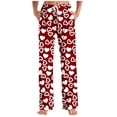 thumbnail image 2 of hotojiny Men's Pajama Pants Soft Pjs Lounge Bottoms with Pockets Comfortable Heart Elastic Waist Sleepwear for Men S-3XL, 2 of 5