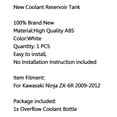 thumbnail image 5 of Coolant Water Overflow Tank Radiator Reservior For Kawasaki Ninja ZX-6R 2009-12, 5 of 5