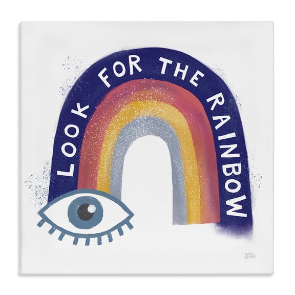 Stupell Industries Contemporary Inspirational Look for Rainbow Canvas Art, 17 x 17, by Melissa Averinos