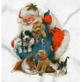 thumbnail image 2 of Cute Christmas Santa Animal Present Women's Graphic T Shirt Tees Brisco Brands L, 2 of 5